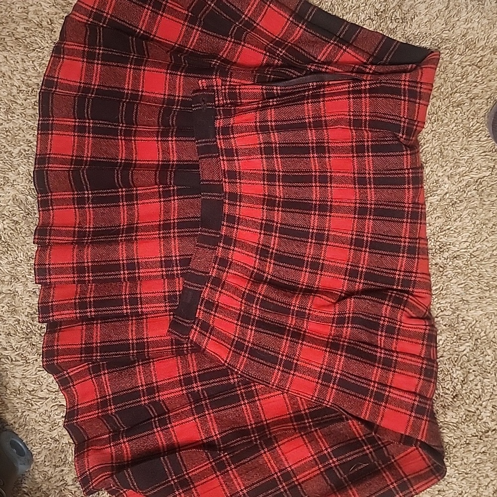 Pendleton Red and Black Plaid Wool Garment